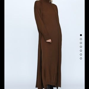 Long knit cardigan